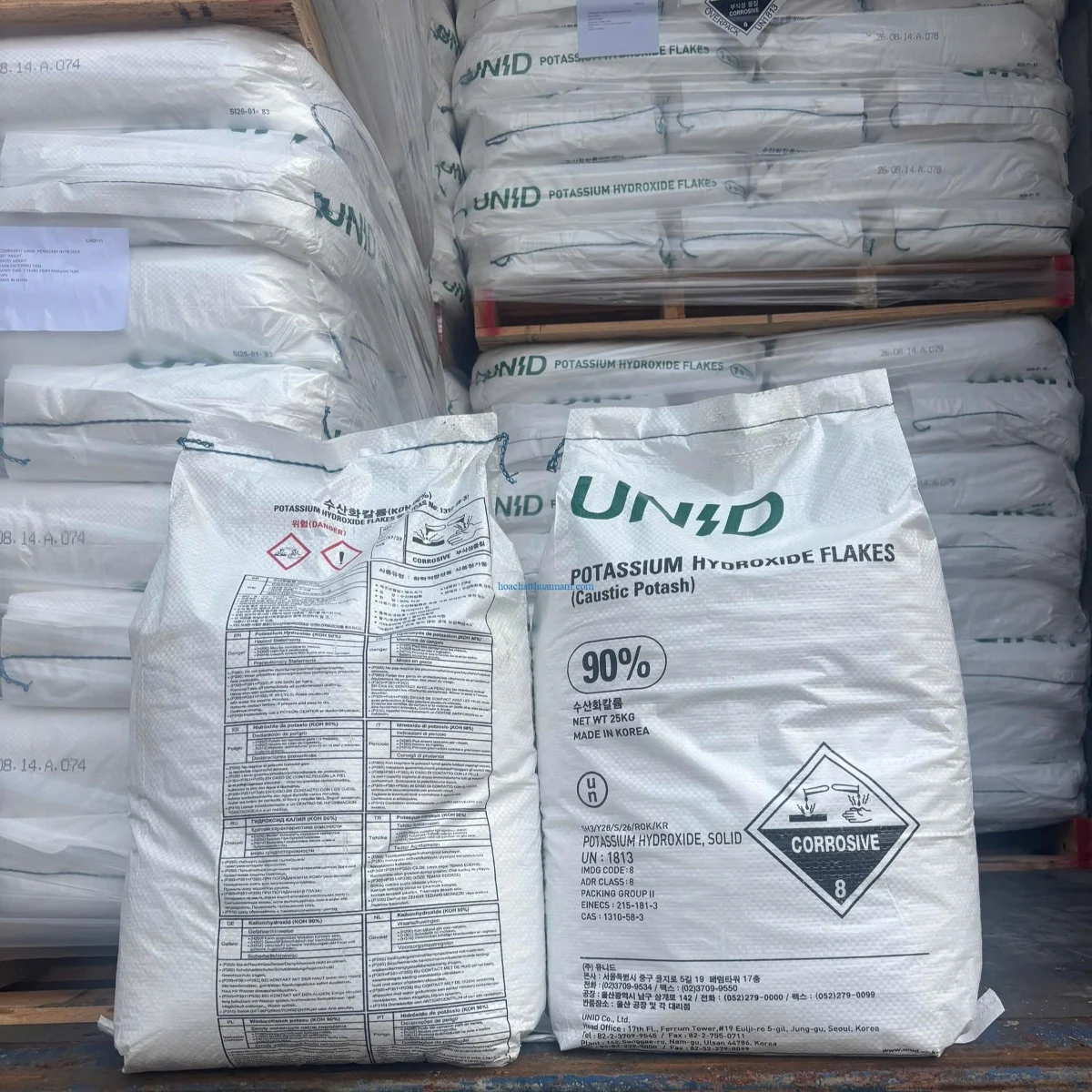 KOH - Potassium hydroxide 90%, Hàn Quốc, 25kg/bao — Ảnh 7