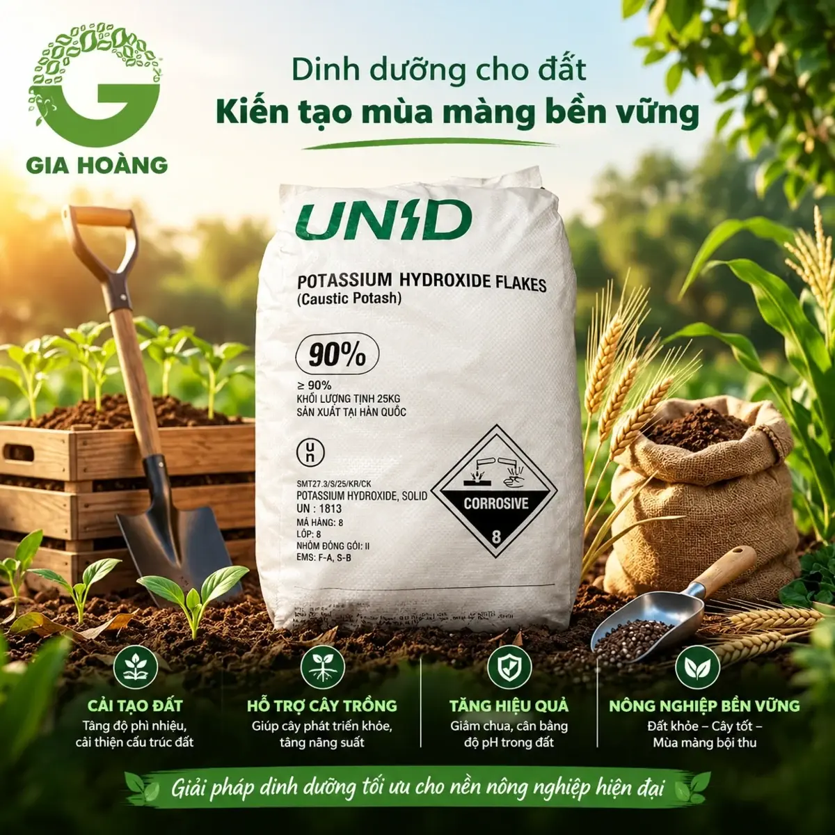 KOH - Potassium hydroxide 90%, Hàn Quốc, 25kg/bao — Ảnh 4