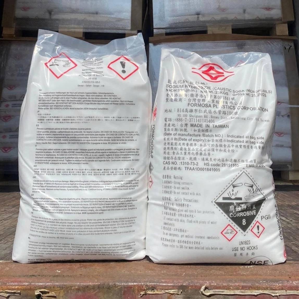 Xút Hạt Caustic Soda Pearl NaOH 99% Formosa Đài Loan — Ảnh 2