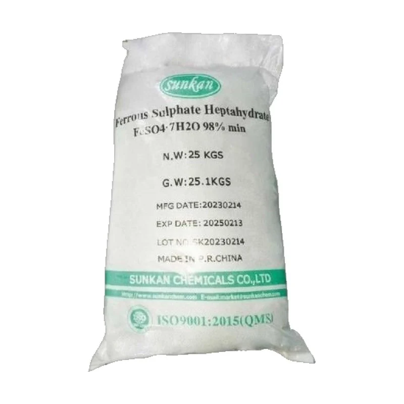 Hóa chất FeSO4.7H2O - Phèn Sắt Sunfat, Trung Quốc, 25kg/bao