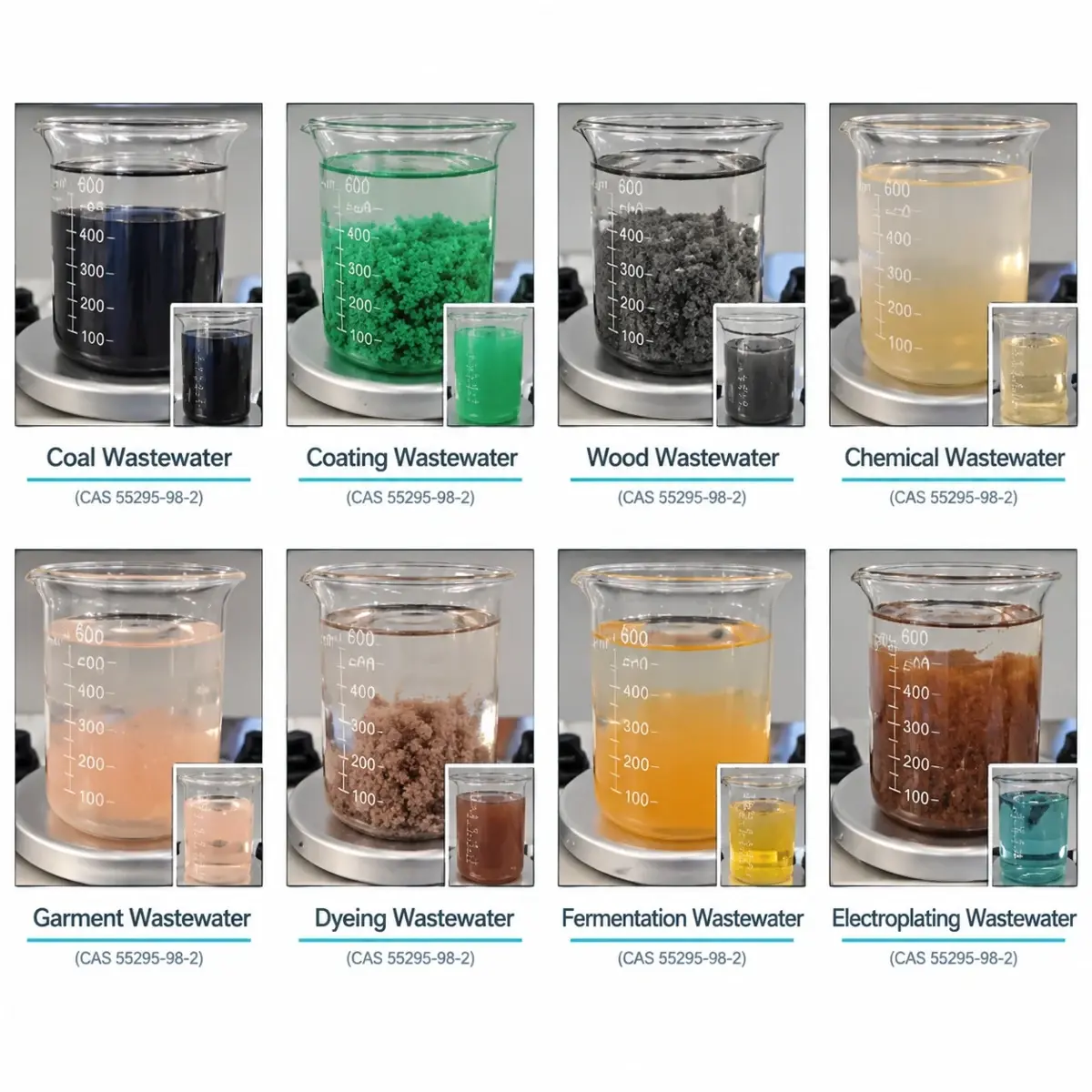 Hóa chất khử màu, phá màu nước thải Decolorizing Agent GHC-01 — Ảnh 3
