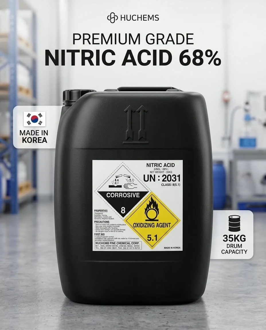 HNO3 Acid Nitric 68% HUCHEMS FINE Hàn Quốc — Ảnh 2
