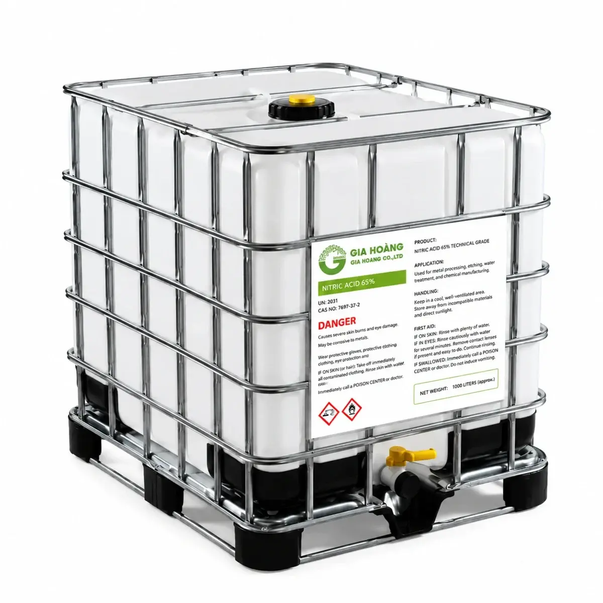 HNO3 Acid Nitric 68% HUCHEMS FINE Hàn Quốc — Ảnh 11