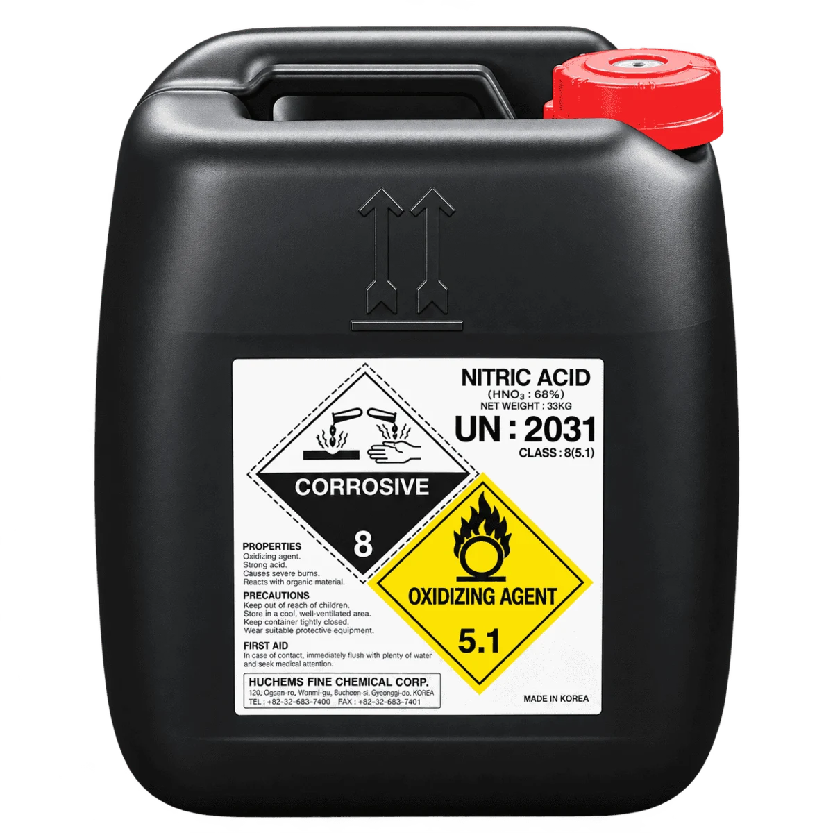 HNO3 Acid Nitric 68% HUCHEMS FINE Hàn Quốc — Ảnh 12