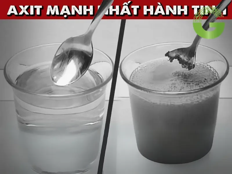 Công thức và cách phân biệt axit mạnh nhất