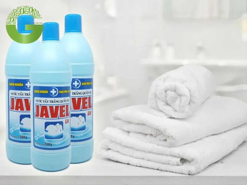 Nước Javen có thể được sử dụng để tẩy trắng quần áo trắng làm từ cotton hoặc lanh