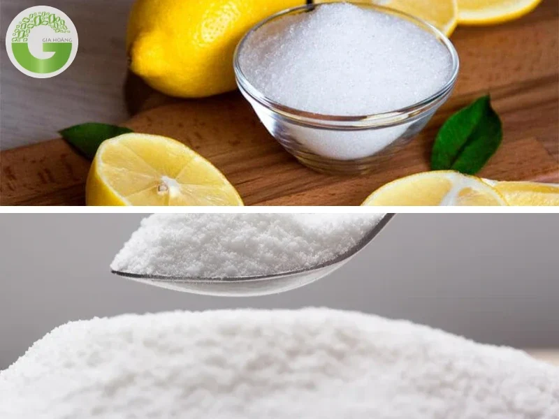  Tính chất của axit citric và axit tartaric