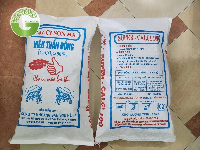 Vôi Super Canxi trong ao nuôi thủy sản giúp cải tạo chất lượng nước