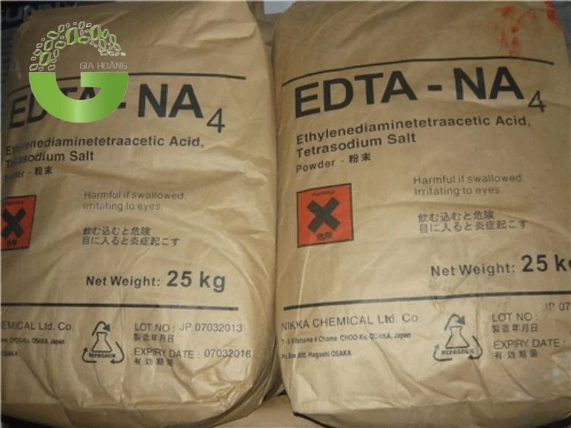 Sử dụng EDTA để loại bỏ kim loại nặng trong nước