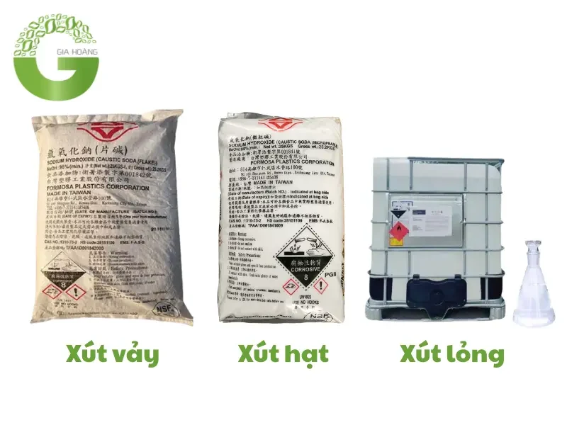 Các sản phẩm NaOH tại Hóa Chất Gia Hoàng