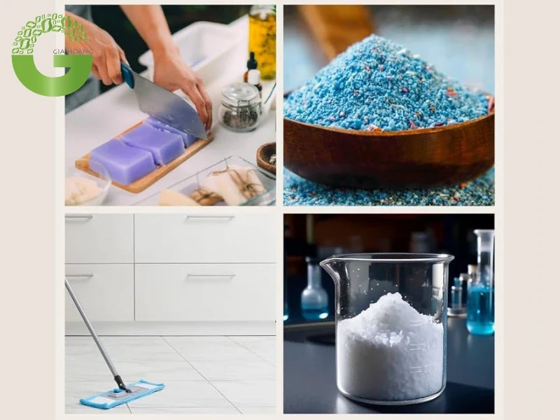 Vai trò then chốt của xút vảy (NaOH) trong sản xuất chất tẩy rửa